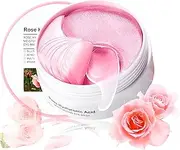 Rose Hyaluronic Acid Under Eye Patch – Korean skincare, Moisturizing & Brightening Hydrogel Eye Patches for Dark Circles, Puffiness & Fine Lines –Eye Masks for Puffy Eyes - 60 Pcs (30 Pair)