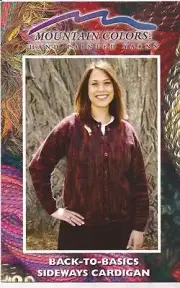 Mountain Colors Back-To-Basics Sideways Cardigan Sweater Knitting Pattern