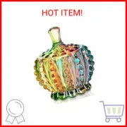 Colorful Crystal Glass Candy Snack Barrel Storage Jar Embossed Luxury Cookie Buf