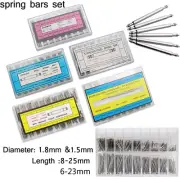 6mm 8mm-25mm Release Spring Pins Dia 1.8mm 1.5mm Watch Strap Spring Bars Box Set