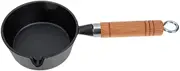 ABOOFAN Cast Iron Melting Pot 16cm Sauce Pan Oil Heating Pot Small Sauce Pot Butter Melting Pot Small Milk Pot Cast Iron Cookware for Heating Milk Water Oil Chocolate Butter