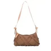 Canvas Underarm Bags Female Autumn Fashion Shopping Travel Square Tassel Shoulder Bags Women Solid Daily Handbags