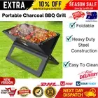 Portable BBQ Steel Grill Foldable Fire Pit Outdoor Camping Picnic Barbecue Party