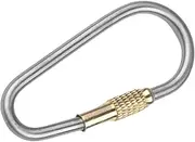 Small Locking Carabiner,Titanium Alloy Screw Lock Key Ring - Quick Release Keyring for Key Organization, Outdoor Indoor Camping Traveling