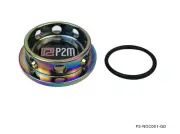 P2M Phase 2 Round Neo Chrome Engine Oil Filler Cap Universal For Subaru New