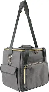 Record Holder Box | CDs Protective Carrying Bag,Albums Collection Storage Case, with Dividers Holds Up to 45 Records