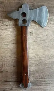 Handmade Damascus Steel Tomahawk Axe Pathfinder For Hunting Hiking & Camping