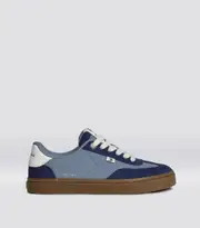 Women's Mirage Blue Gum Nylon & Suede Low Top Sneakers | Toca