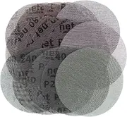 Mesh Sanding Discs 30Pcs/Box 3 Inch 75mm Sandpaper Auto Net Mesh Free Anti-Blocking 80-320 Grits Dry Removal Finish Sanding(120)