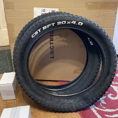 20” x 4” CST BFT bicycle fat tire (2) Tires 40 Tpi Ebike Recommend