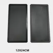 2pcs 12x24 Magnetic Dustproof Filter PVC Mesh Black for PC Computer Case Fan