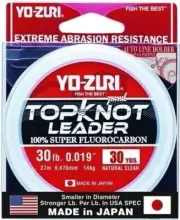 Yo-Zuri TKLD30LBNCL30YD Topkot Fluorocarbon Leader 30lb 30yd Clear Boxed