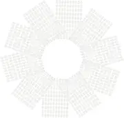 Healeved 10 Pack Nail Adhesive Tabs Double-sided Tape for False Nails Easy Application Tool Jelly Glue Oval Shape Diy Kit