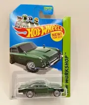 HOT WHEELS HW WORKSHOP ASTON MARTIN 1963 DB5 GREEN NEW FOR 2014 #200