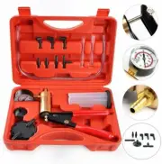 Vacuum Pressure Tester Kit handheld pump air leaking fluid brake bleeding lines