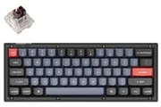Keychron V4 60% RGB Keychron K Brown Fully Assembled Hot-Swappable QMK Custom Mechanical Keyboard Frosted Black