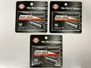 30 K-Mart Pivot Plus Razor Cartridges Lubricating Strip Twin Blades Fits TRAC II