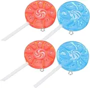 Abaodam Lollipop Charms Hanging 4pcs Lollipop Pendant Charms for DIY Necklace Bracelet Earring Keychain Zipper Pulls