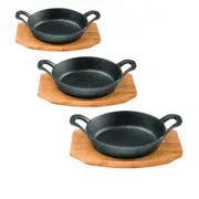 Pyrolux Pyrocast Round Gratin with Maple Tray - 18cm