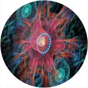 Slipmat Slip Mat Felt for any 12" Turntable LP DJ Vinyl Record Player FRACTAL 8