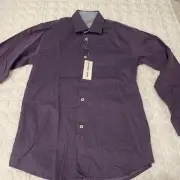 Geoffrey Beene Boys Purple Dots Shirt 12