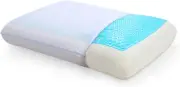 Reversible and Memory Foam Double-Sided Pillow, Soft and Comfortable Orthopedic