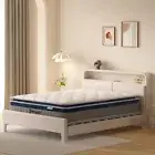 Queen Mattress 32cm Thickness,Pillow Top Natural Latex Mattress with Memory Foam