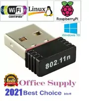 2 pcs 300Mbps Mini USB WIFI Wireless 802.11B/G/N LAN Card Network Dongle Adapter