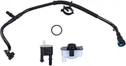 MOTOKU EVAP Vapor Canister Purge Solenoid Valve w/Hose Tube and Vaporative Emissions System Leak Detection Pump Set for Dodge Durango for Jeep Grand Cherokee 2016-2019