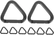 KOMBIUDA 8pcs Outdoor Mountaineering Buckle Barbecue Bumper Hook Window Hook Ring Carabiner Accessory Plug Accessories Props Key Carabiner Small Size Air Hook Hooks Black Aluminum Alloy