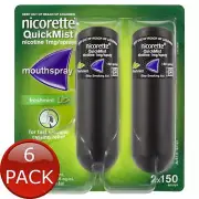 6 x Nicorette Quickmist Duo Spr 27.2Ml 2X150