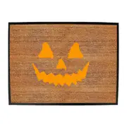 Pumpkin Smile Orange - Funny Novelty Doormat Man Cave Floor mat