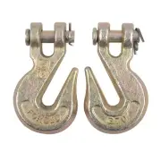 2 Pack G70 5/16" Clevis Grab Hooks Tow Chain Hook Flatbed Truck Trailer Tie Down