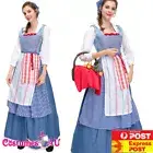 Ladies Belle Maid Beauty And The Beast Costume Book Week Disney Fancy Dress