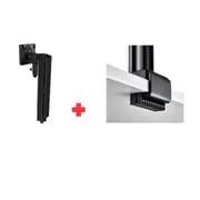 Atdec AWMS-1340 130mm Arm + 400mm Post / 12kg (26.5lb) Flat Screens, 10kg (22lb) Curved Screens + C Clamp Desk Fixing , Black