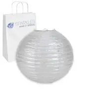 10 pcs 6" inch Chinese Paper Lantern - Silver - Wedding Party Event ka