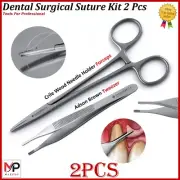Dental Crile Wood Surgical Kit Scissors Forceps Adson Brown Tweezers Instruments