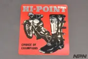 Vintage '70s Hi-Point Motocross Boot MX Metallic Reflective Decal Sticker 3 3/4