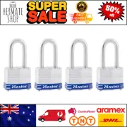 Master Lock 3QLF Outdoor Padlock, Keyed-Alike, 4 Pack - Weatherproof Security