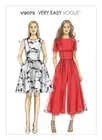Vogue Sewing Pattern 9075 Misses 14-22 Petite Gathered Dress Pleated Jumpsuit