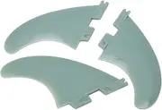 Fiberglass Surfboard Fin, Increase Directivity 3 Fins Design Green PVC Wear Resistant Surfboard Fin for Surfing