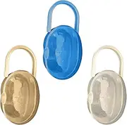 Iouyjiu Portable Pacifier Container, Baby Pacifier Case, Secure Stylish Sturdy, Dustproof Soother Holder, Multifunctional Teething Ring Storage for Infant Useful, 4.72x2.36x1.77 in
