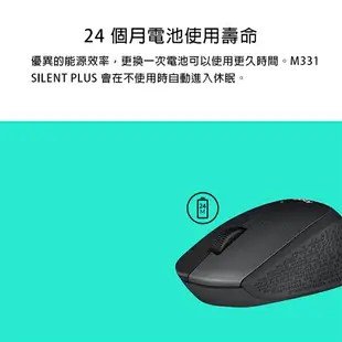 【超取免運】Logitech 羅技 M331 無線靜音滑鼠 原廠保固 靜音滑鼠 光學滑鼠 無線滑鼠