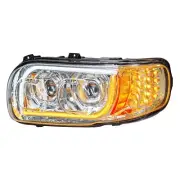 Peterbilt 388/389 Chrome LED Headlight - Driver Side