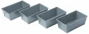 Commercial II Non-Stick Mini Loaf Pans, 5-3/4 by 3-1/4 by 2-1/4-Inch, Gray , ...