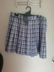 City Chic Small Varsity Check Tartan Skirt Plus Size 16