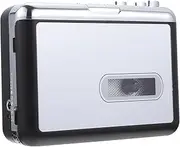 Angoily Silver Tape-to-mp3 Player Portable Cassette Player Plastic Audio Digital Converter