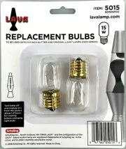 2 Pack LAVA® Replacement 15 Watt Light Bulb (For 11.5" Lamps-1900 Series) OEM