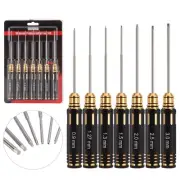 RC Hex Screw Driver Set-7PCS Car Tool Kit 0.9, 1.27, 1.3, 1.5, 2.0, 2.5, 3.0m...