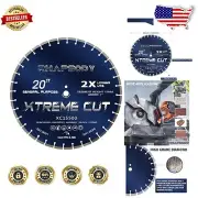 High-Performance 20" Diamond Saw Blade - Fast Cuts for Concrete, Block & Brick